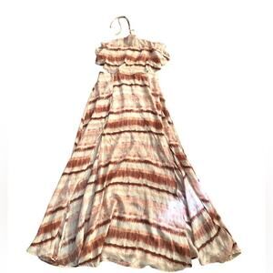 Sage the Label Maxi Cut-out Halter Dress SZ. L Pink